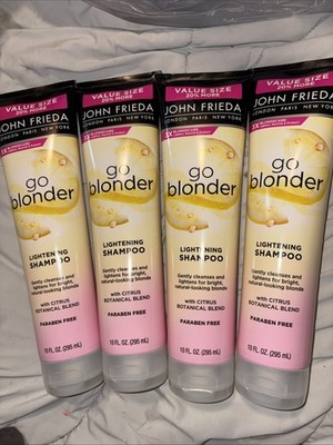 4 X John Frieda Go blonder lightening shampoo