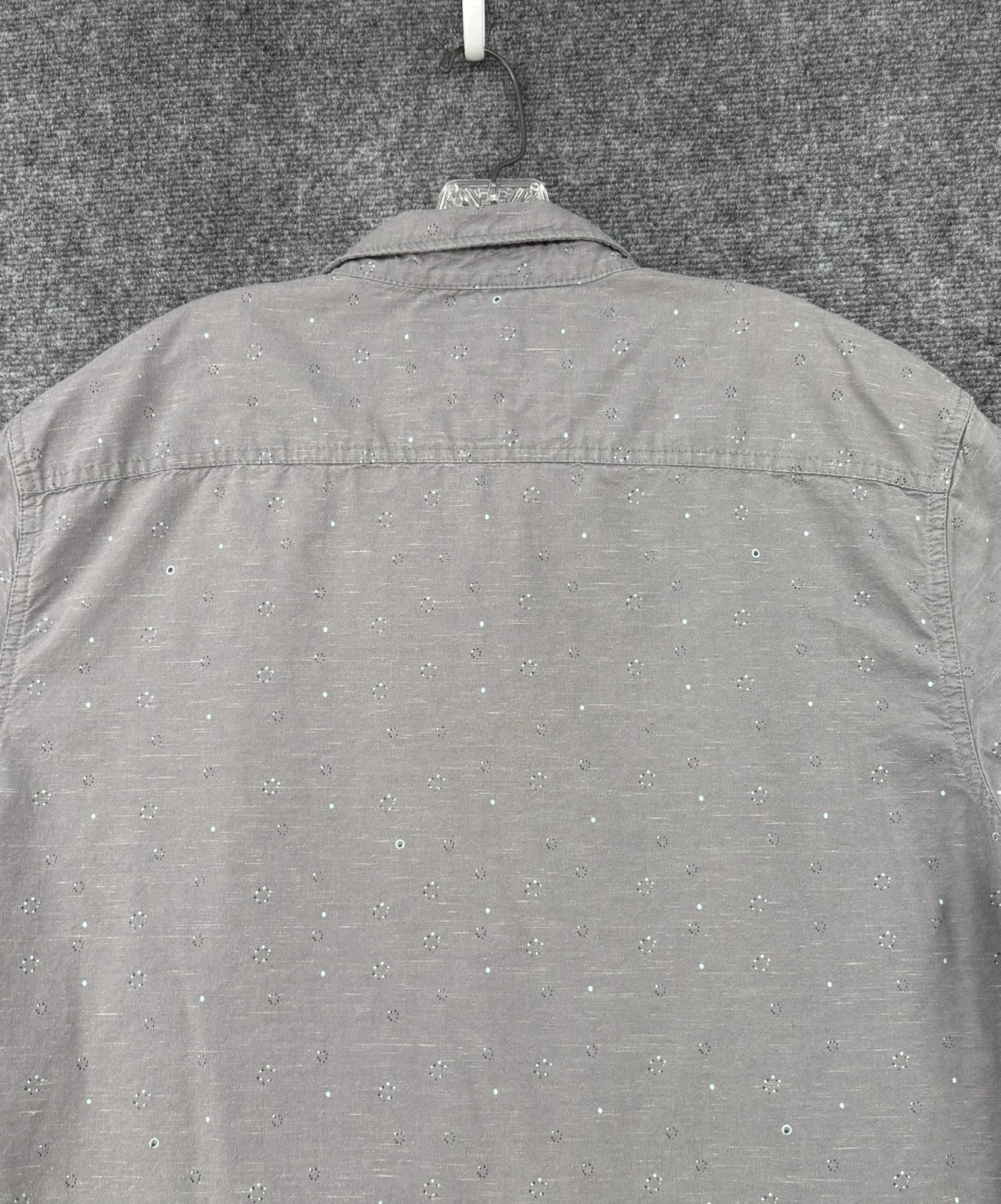 Quick Silver Short Sleeve Gray Button Up Men’s XL… - image 4
