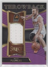 2016-17 Panini Select Throwback Memorabilia Purple Prizm 15/99 Miles Plumlee w5c