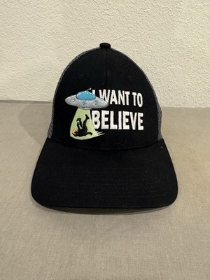 Bigfoot UFO Alien Abduction Hat I Want To Believe Snapback Sasquatch Cryptid Cap