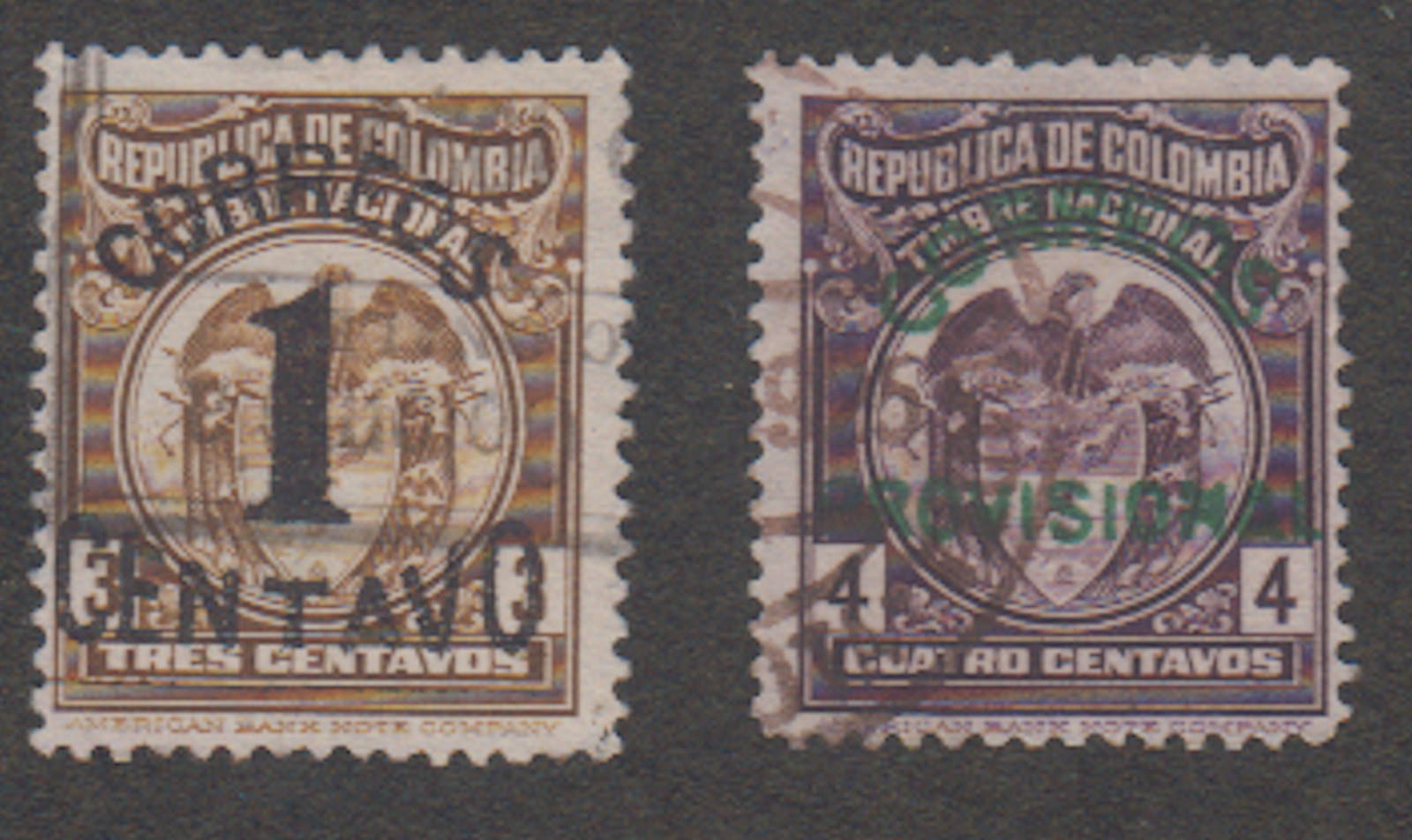 Colombia - 1925 - SC 384-85 - Used