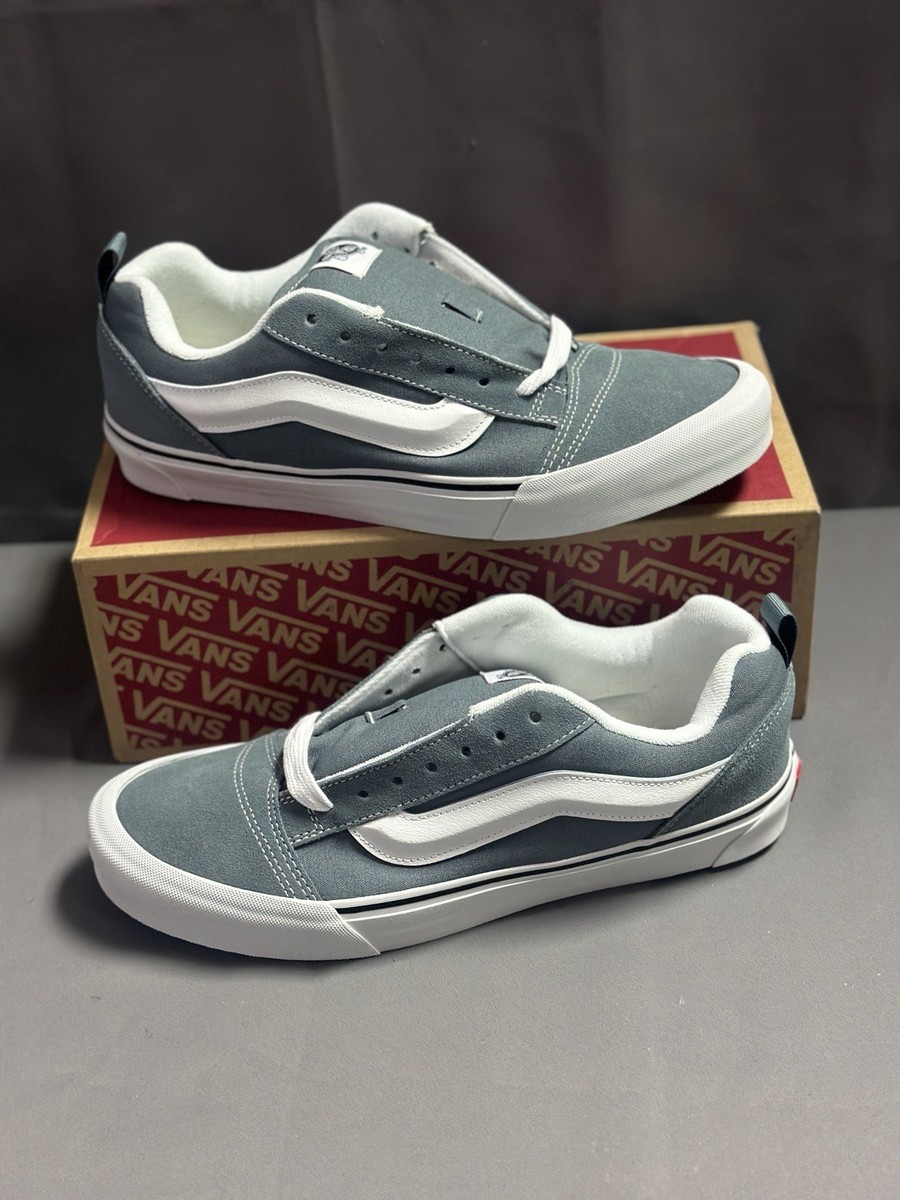 New VANS Knu Skool Stormy Weather Blue Skate Shoes 