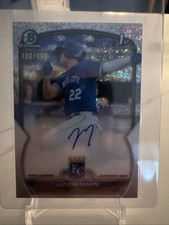 2023 BOWMAN CHROME 1ST SPECKLE JUNIOR MARIN AUTO /299- ROYALS