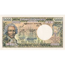 Neukaledonien, 5000 Francs, NOUM&Eacute;A, UNZ