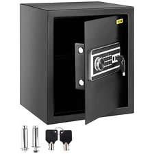 [VEVOR]Safe Box,1.7 CU.FT Fingerprint Safe Box for Money with 2 Keys & Digital K