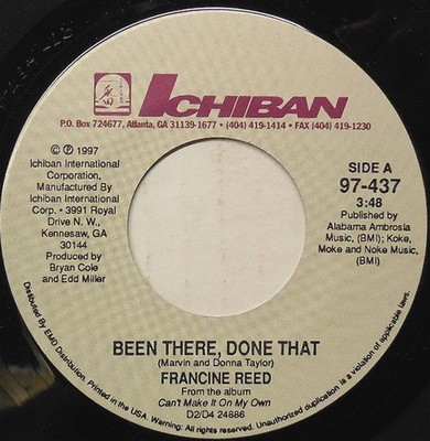 Francine Reed - Been There, Done That, 7'', (Vinyl)