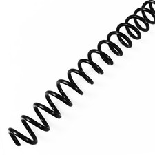 Plastic Spiral Binding Coils, 11 mm, 4:1 Pitch, Black, 100 Pack