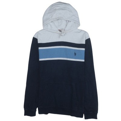 Herren UK Größe 2XL U.S. Polo Assn. Blauer Pullover Hoodie