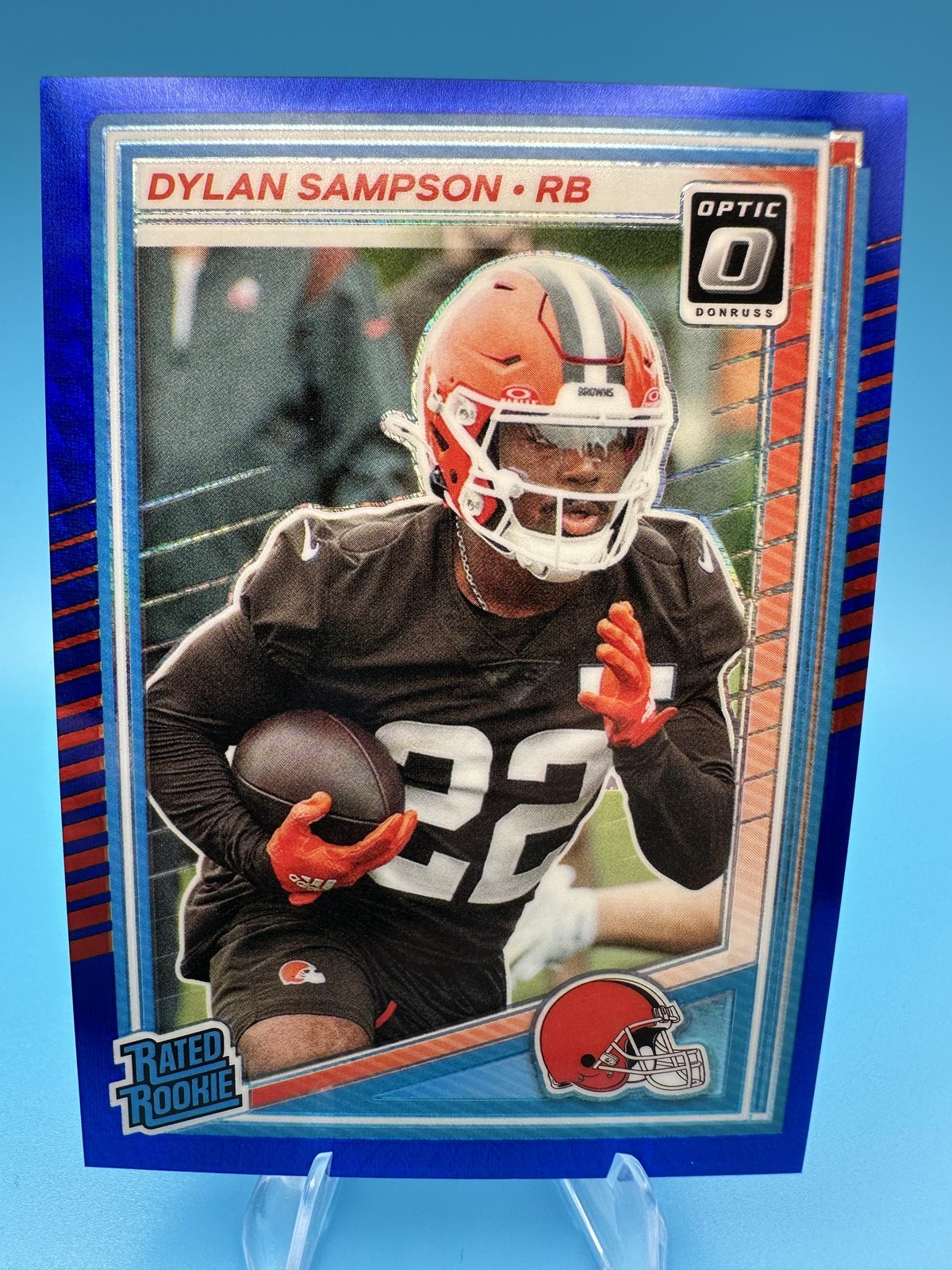 2025 Donruss Optic #238 Dylan Sampson Blue Hyper