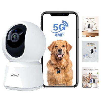 Smart 5G Pet Camera - 4MP Resolution, Two-Way Audio & Privacy Mode for Families