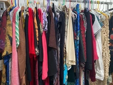 Women's Bulk Clothing Lot of 10 Items Assorted Sizes, New & Old, Mystery Box