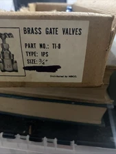 5- Nibco Brass Gate Valves 3/4