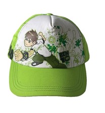 BEN 10 Strap Back Hat Cap Cartoon Network Kids One Size Green