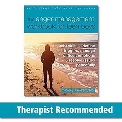 Thomas J. PhD Harbin - Anger Management Workbook for Teen Boys   CBT S - H245z