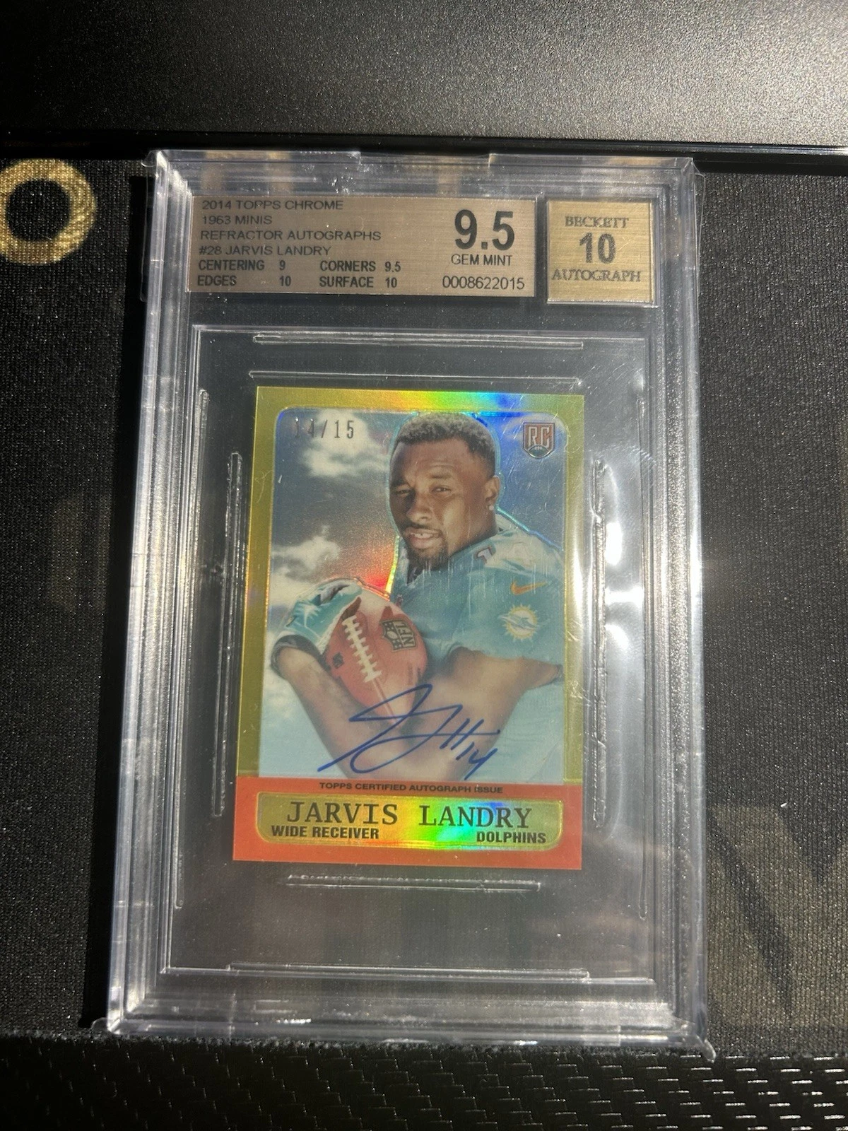 Jarvis Landry Topps Chrome 1963 Minis #28 Refractor