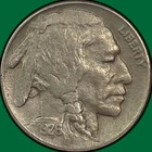 1926-D Buffalo Nickel Almost Uncirculated AU Coin, Corosion #33330