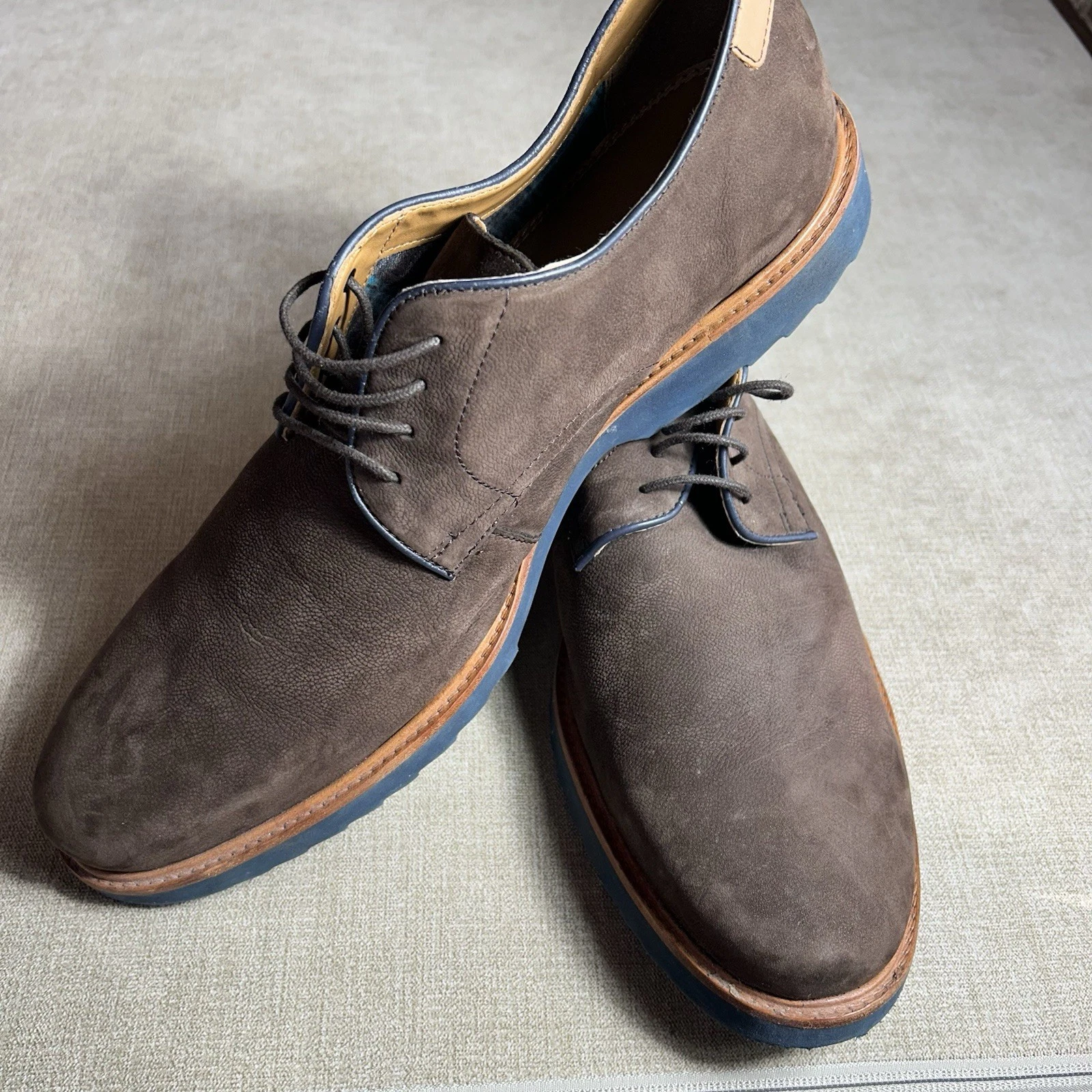 Scarpe Clarks uomo 13 M pelle marrone pizzo Fulham passeggio formali casual business