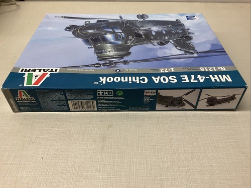 Italeri 1:72 SCALE MH-47E SOA Chinook Model Kit #1218~Open Box Sealed Kit - Picture 4 of 13