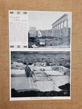 In Roman Africa in 1926 City of Tuburba Maius Colonnade by Petronius Mosaics
