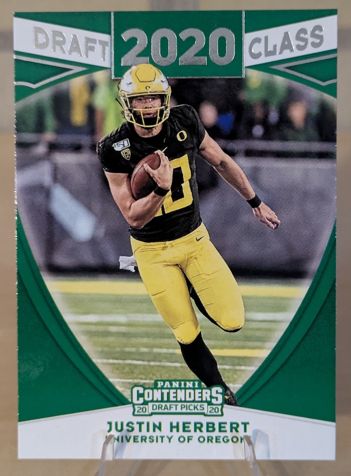 2020 Panini Contenders Draft Picks - Draft Class Justin Herbert #4 (RC) - Rookie