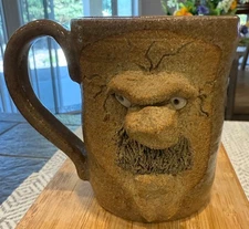 Vintage Studio Art Pottery Face Mug