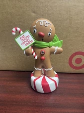 Hallmark Wisecracking Gingerbread Man Eat More Candy Canes Talking