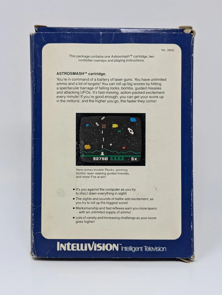 AstroSmash (Intellivision, 1981) - CIB Complete - Image 2 of 4