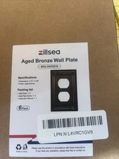 Aged Brinze Wall Plate