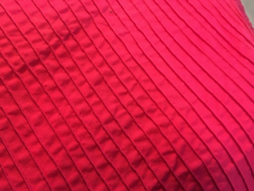 Dress Mexico Pintuck Sz Sm Med Mod Cotton Crocheted Vintage Pink Raspberry Boho - Picture 7 of 12