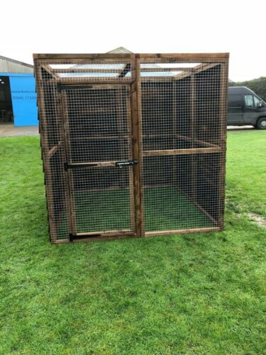 Animal Run 6FT x 6FT x 6FT Pet Run 16G Rabbit Chicken Cat Pen Bird Aviary - Picture 10 of 38