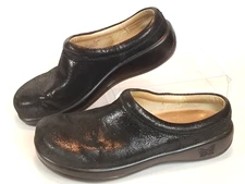 Alegria Women's Black Kayla PRO Licorice Soft Serve Sparkle Spec Mule Size EU 37