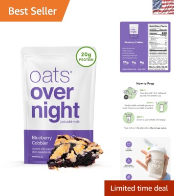 Blueberry Cobbler 8 Pack   Dairy Free, Gluten Free, 20g High Protein Breakfast