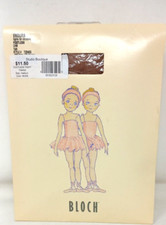 Child's Tan Medium 6-8 Bloch Endura Footless Dance Tights T0940G NIP CHM D-14