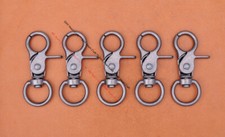 5X Metal Keyring Bag Clasp Lobster Swivel Trigger Clips Snap Hook For 16mm Strap
