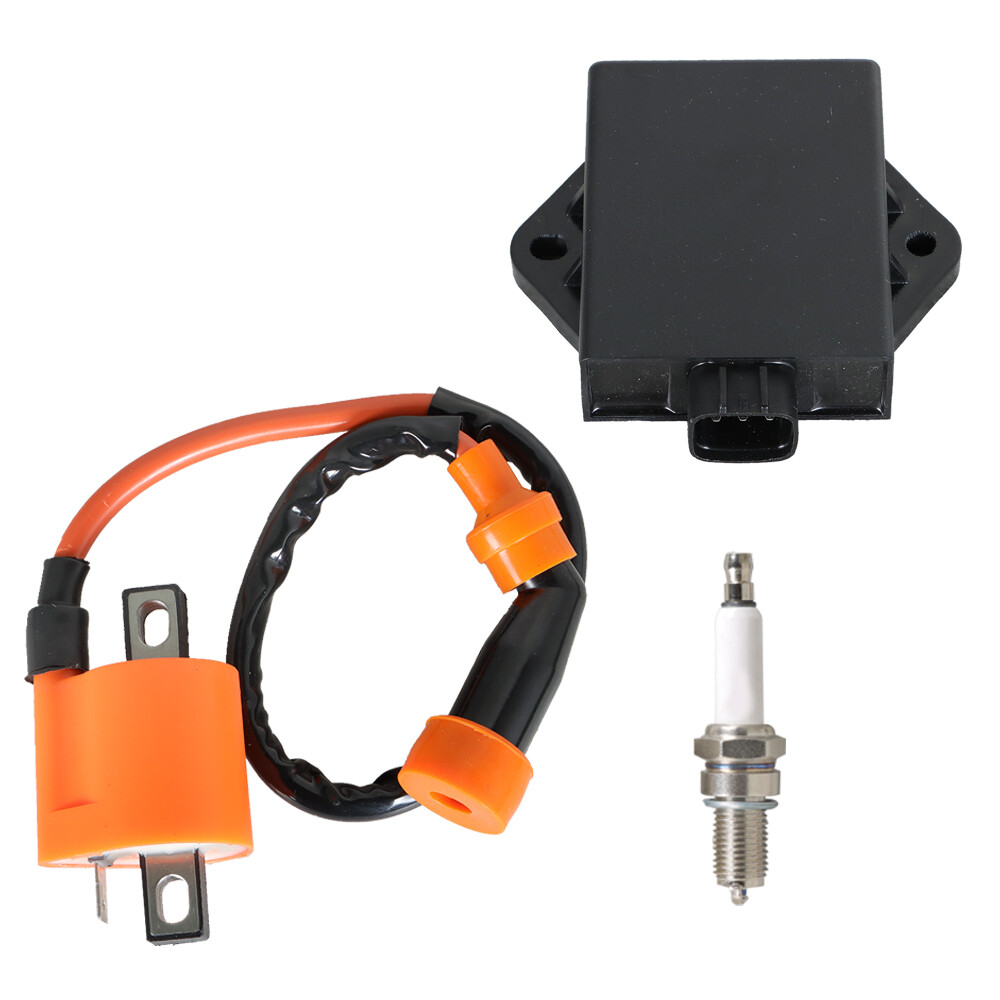 Ignition Coil, Spark Plug & CDI Box Kit – Replacement Set 3530-024 For 1999-2005 Arctic Cat 250 2x4 & 4x4 ATVs