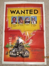 HEARTBEEPS ORIG FOLDED MOVIE POSTER ANDY KAUFMAN 1981 RANDY QUAID SCI FI ROBOTS