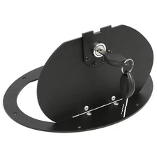 Locking Fuel Door Gas Tank Cap Cover Powder Coated For Hummer M1026 M1038 M1043