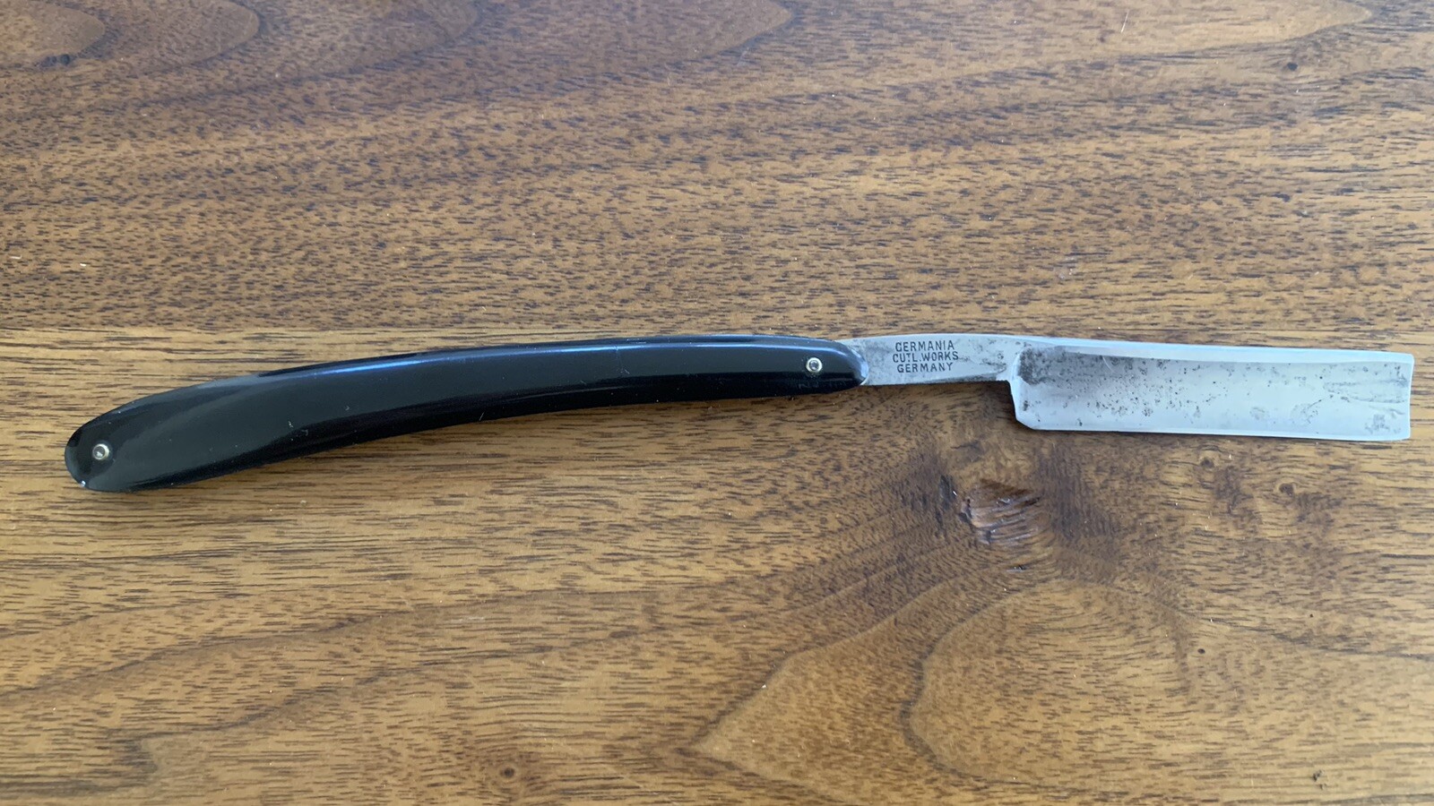 VINTAGE Antique Germania Cutlery Works STRAIGHT Oxford RAZOR Blade