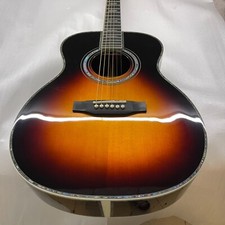40 Inch Sunburst Solid Spruce OM Rosewood Body Acoustic Guitar Ebony Fingerboard