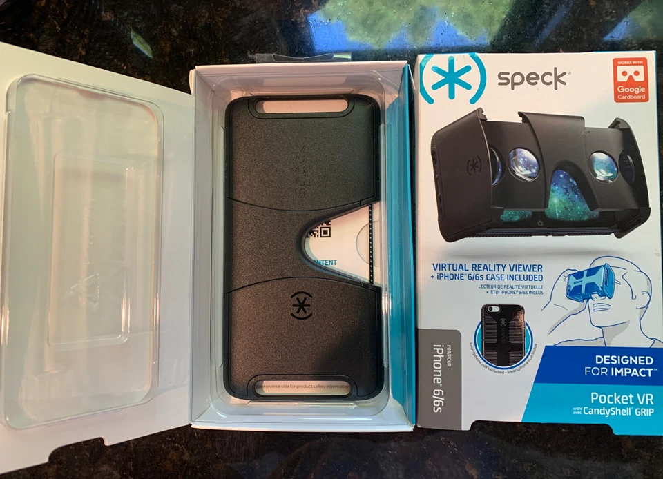 Speck Products CandyShell Grip Case for iPhone 6/6s + Pocket VR Black New - Image 2 of 4