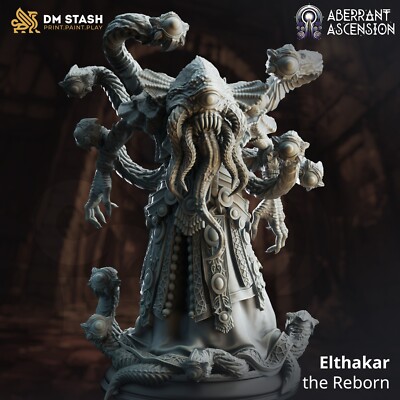 Elthakar the Reborn, Aberration Monster, 3D Printed Miniature, D&D, TTRPG