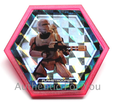 Star Wars Topps Galactic Connexions Disc FLAMETROOPER UltraRare Red PATTERN FOIL