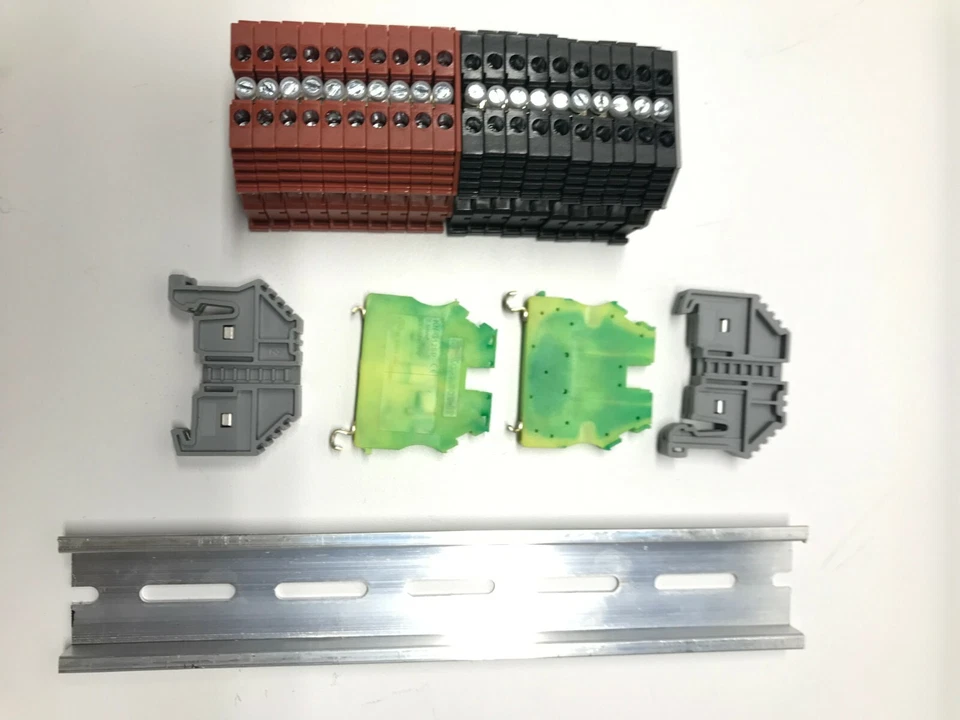 DIN Rail Power Distribution Terminal Block KN-T12 12 AWG 20A 600V KONNECT-IT - Image 3 of 4