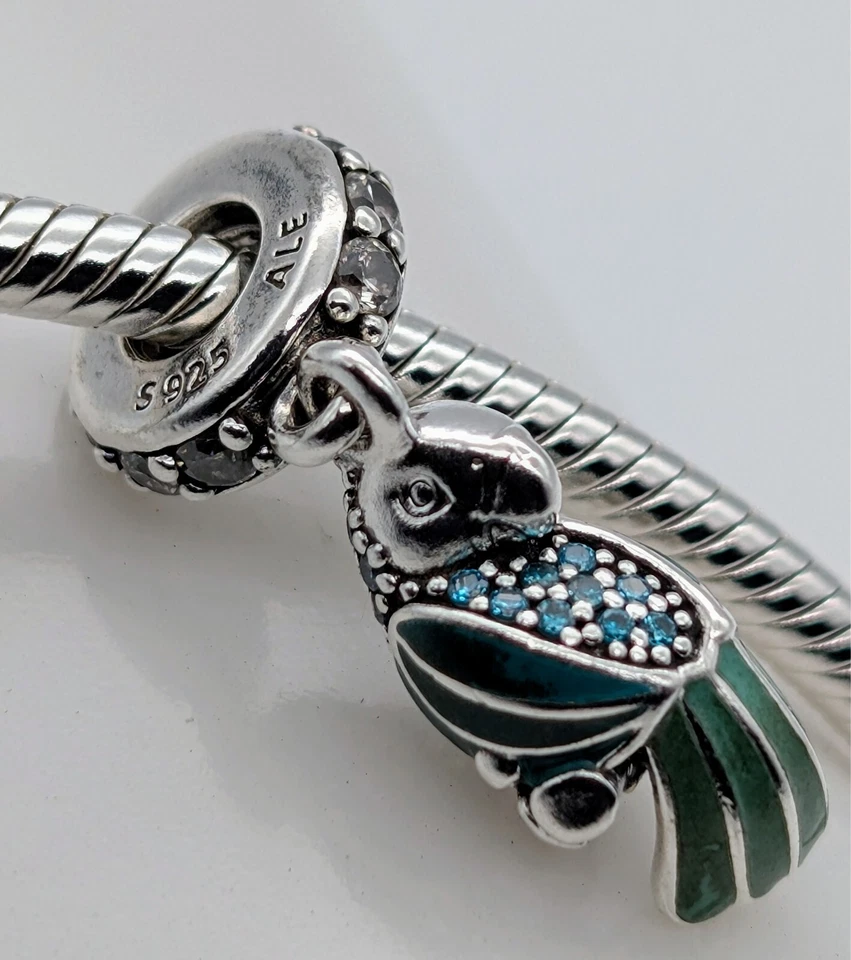 Pandora Papagai Charm Armband 925 ALE für Pandora Armbänder - Bild 3 von 4