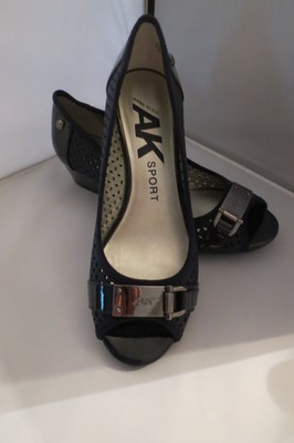 navy anne klein shoes