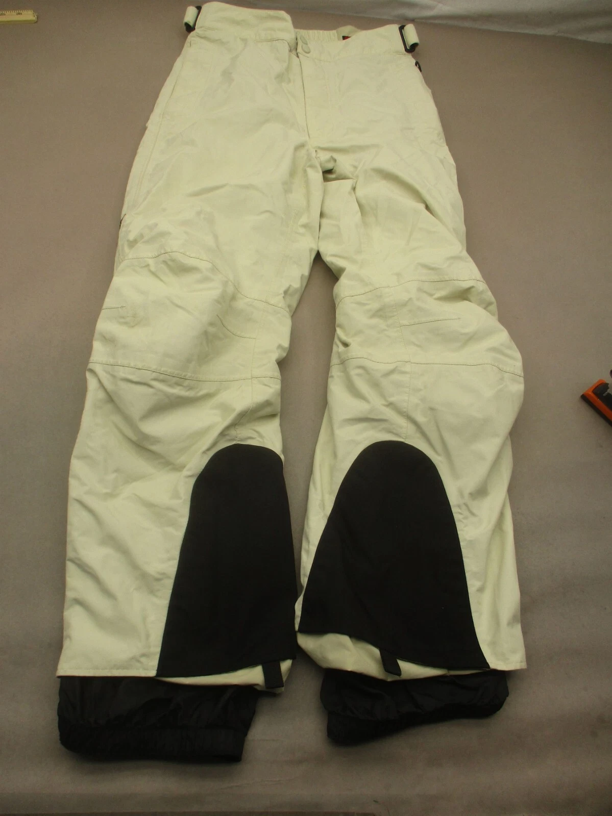 MARMOT Size M Women White 100% Nylon Adjustable Waist Boot Gaiter Snow Pants 378