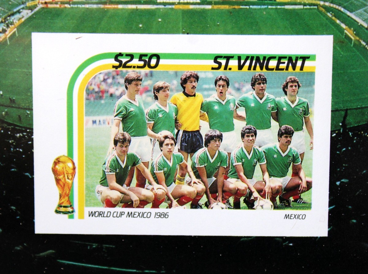 St Vincent FIFA World Cup Mexico 1986 Collectors Mini Stamp Sheet