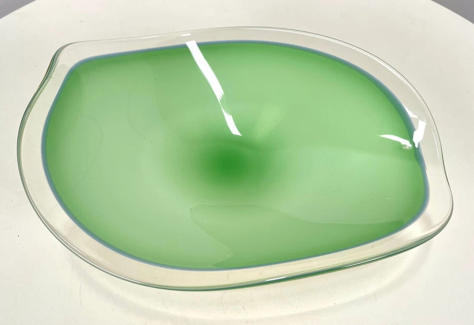 Tigela vintage de forma livre de Murano de meados do século - 13 polegadas - Fantástica! - Imagem 3 de 4