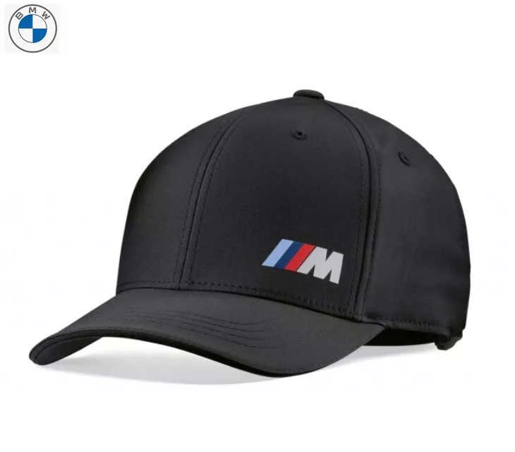BMW M Cap Hat Golf Baseball Black Recollection Adjustable 