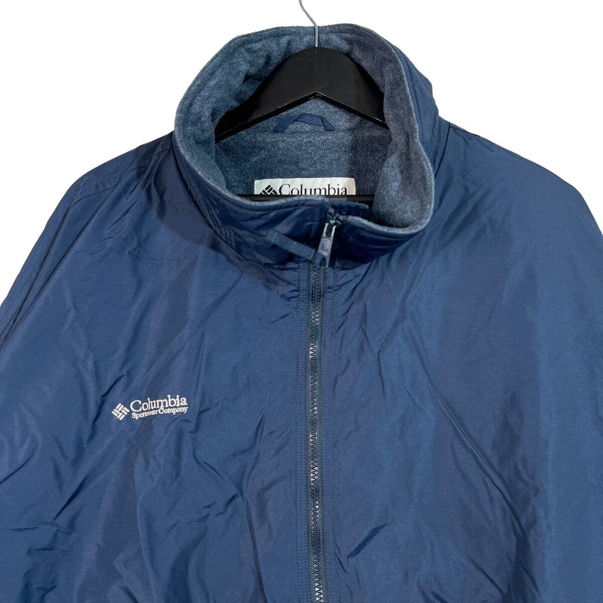 Columbia Sportswear Full Zip Fleece Lined Collared Nylon Columbia Sportswear Full Zip Fleece Lined Collared Nylon